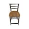 International Concepts Emily CounterHeight Stool, 24" Seat Height, Hickory/Washed Coal S45-6172 - alternate 2
